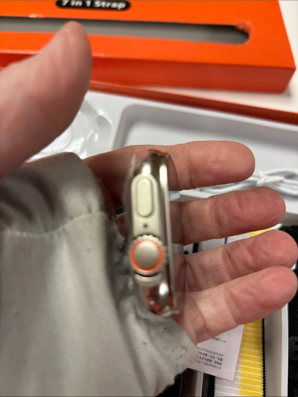 Ultra2 Smartwatch with 7 Interchangeable Straps - Orange Accent
